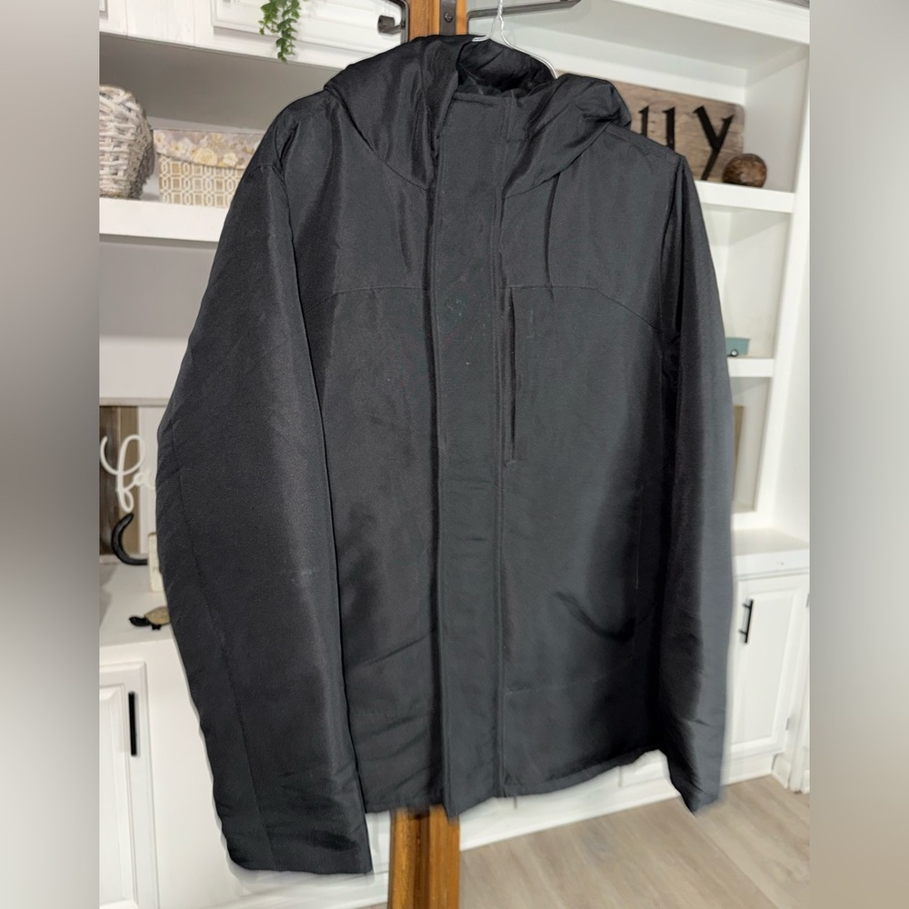 Swiss Tech Men's Black Raincoat